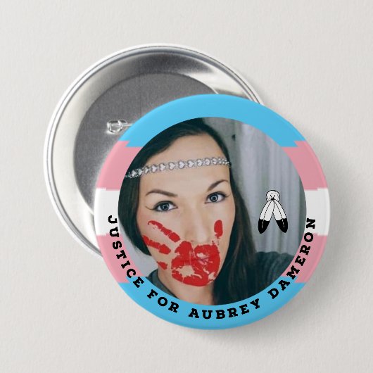 Justice for Aubrey Dmeronボタン 缶バッジ (正面&裏面)