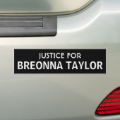 Justice For Breonna Taylorバンパーステッカー バンパーステッカー (車上)