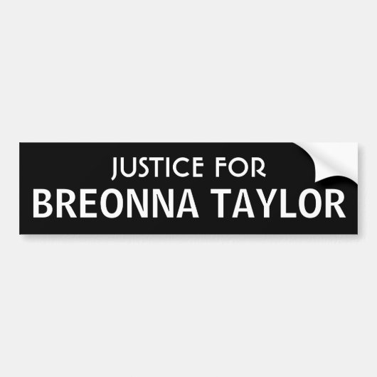Justice For Breonna Taylorバンパーステッカー バンパーステッカー (正面)