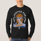 Justice For Gingers  Redhead Pride Tシャツ (正面)