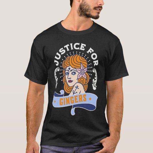 Justice For Gingers  Redhead Pride Tシャツ (正面)
