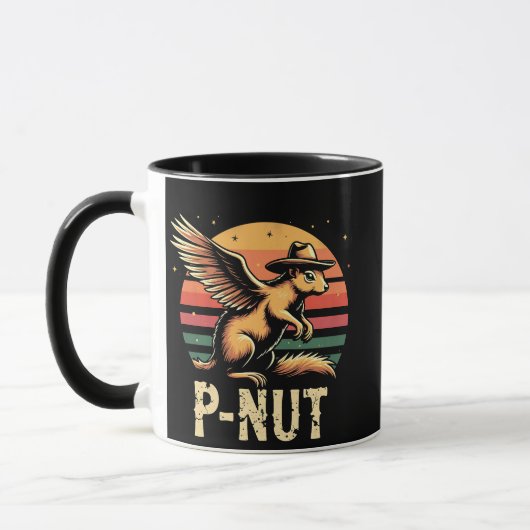 Justice For Peanut The Squirrel P’nut PNut Peanut マグカップ (左)