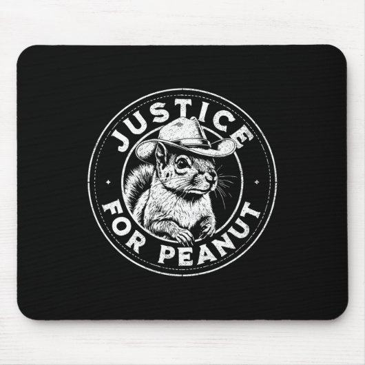 Justice For Peanut The Squirrel - P'nut Peanu マウスパッド (正面)