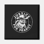 Justice For Peanut The Squirrel - P'nut Peanu マグネット (正面)