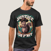 Justice For P'Nut - Cute Peanut The Squirrel Cobo Tシャツ (正面)