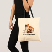 Justice for Wang Wang トートバッグ (正面(商品))