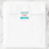 Justice For Waylon ラウンドシール (バッグ)