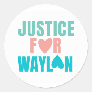 Justice For Waylon ラウンドシール