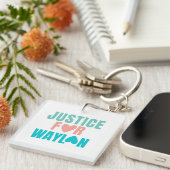 Justice For Waylon Keychain キーホルダー (正面右)