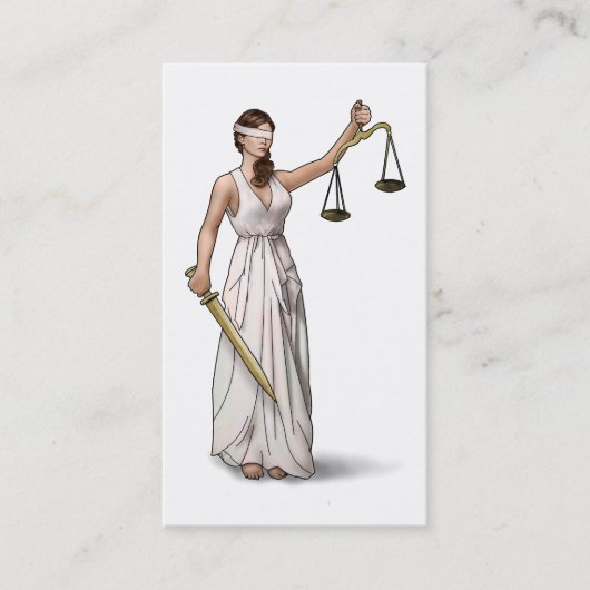 Justice Illustration女性 名刺 (正面)