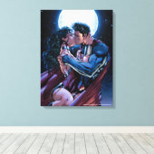 Justice League #12 Wonder Woman & Superman Kiss キャンバスプリント (インサイチュ (ウッドフロア))