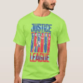 Justice League | Blue & Red Group Pop Art Tシャツ (正面)
