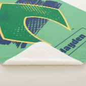 Justice League | Brush & Halftone Aquaman Symbol シェルパブランケット (3/4)