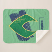 Justice League | Brush & Halftone Aquaman Symbol シェルパブランケット (正面(横))