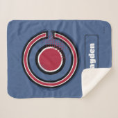 Justice League | Brush & Halftone Cyborg Symbol シェルパブランケット (正面(横))