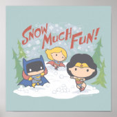 Justice League Chibi Snowball Fight ポスター (正面)