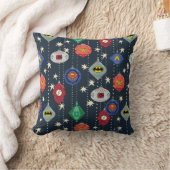 Justice League Holiday Bauble Pattern クッション (ブランケット)