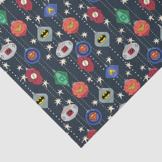 Justice League Holiday Bauble Pattern 薄葉紙 (詳細)