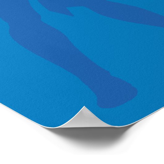 Justice League Logo and Solid Character Background ポスター (角)