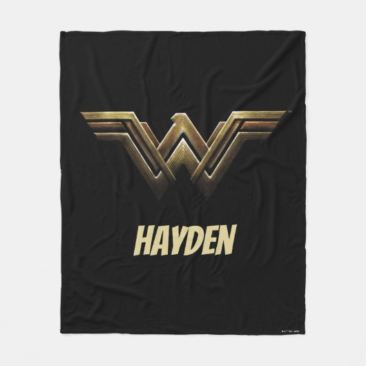 Justice League | Metallic Wonder Woman Symbol フリースブランケット (正面)