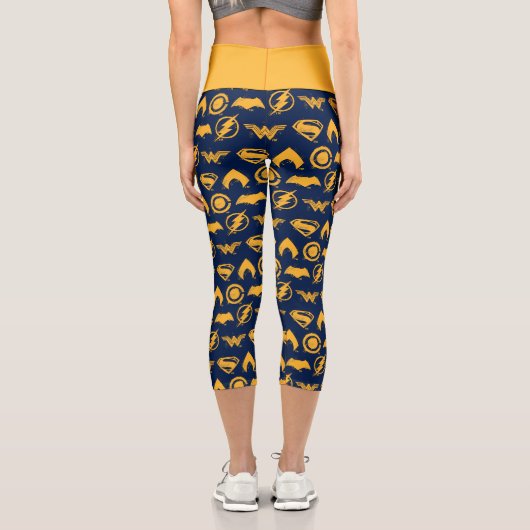 Justice League | Stylized Team Symbols Lineup カプリレギンス (裏面)