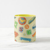 Justice League Super Hero Badge Pattern マグカップ (中央)