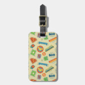 Justice League Super Hero Badge Pattern ラゲッジタグ (正面縦)