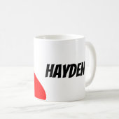 Justice League | Superman Flying Noir Pop Art コーヒーマグカップ (正面右)