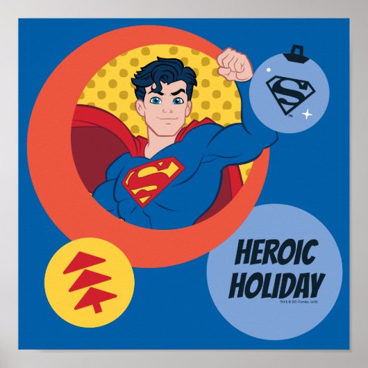 Justice League Superman Holiday Bauble ポスター (正面)