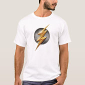 Justice League | The Flash Metallic Bolt Symbol Tシャツ (正面)