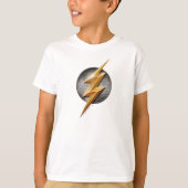 Justice League | The Flash Metallic Bolt Symbol Tシャツ (正面)