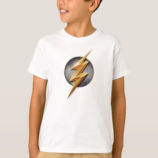 Justice League | The Flash Metallic Bolt Symbol Tシャツ (正面)