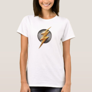 Justice League The Flash Metallic Bolt Symbol Tシャツ