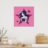 Justice League | Wonder Woman & Stars Pop Art ポスター (キッチン)