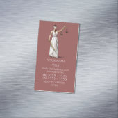 Justice - Marsala女性 マグネット名刺 (インサイチュ)