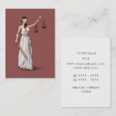 Justice - Marsala女性 名刺 (正面/裏面)