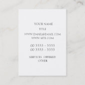 Justice - Marsala女性 名刺 (裏面)