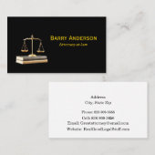 Justice Scales on Books -- Attorney 名刺 (正面/裏面)