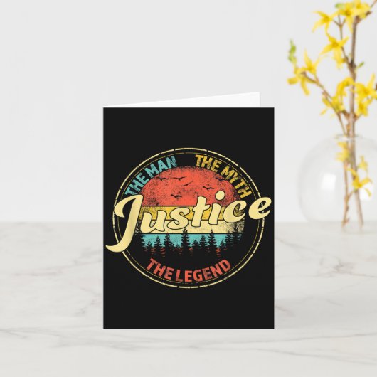 Justice The Man The Myth The Legend D Name  カード (黄色い花)