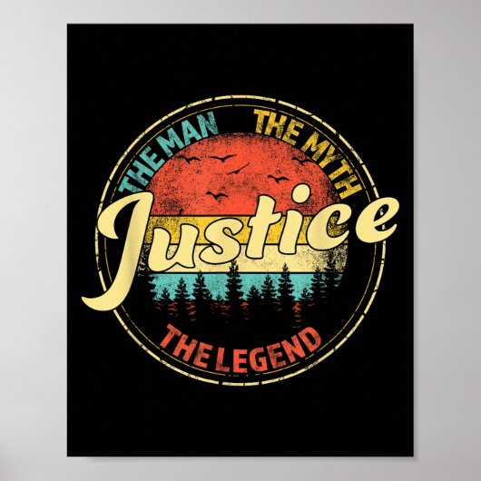 Justice The Man The Myth The Legend D Name  ポスター (正面)