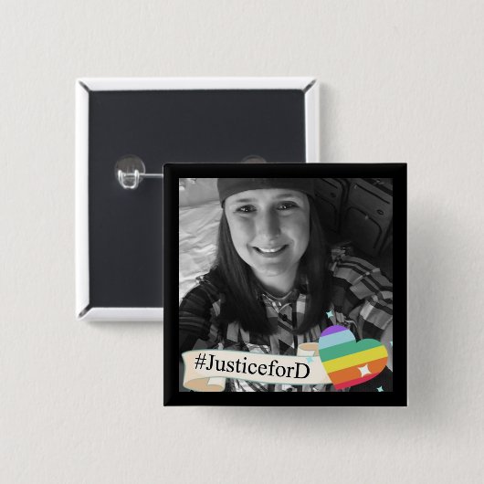 #JusticeForDボタン 缶バッジ (正面&裏面)
