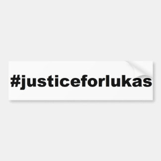 #justiceforlukas バンパーステッカー