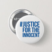 #JusticeForTheInnocent白くか青ボタン 缶バッジ (正面&裏面)