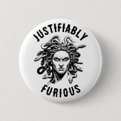 Justifiably Furious feat. Medusa 缶バッジ (正面)
