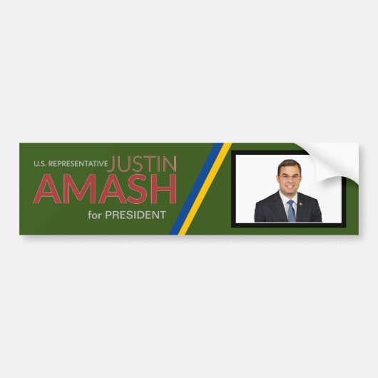 Justin Amash氏(2020年社長担当) バンパーステッカー (正面)