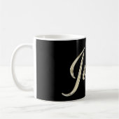 Justin Name whitegold Tasse Teetasse Kaffeetasse コーヒーマグカップ (左)