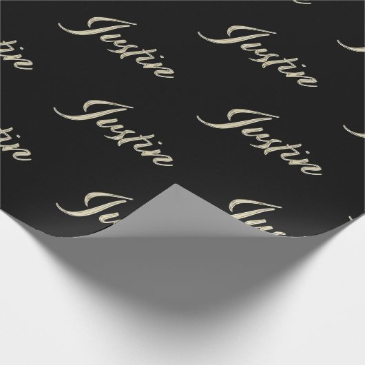 Justin Vorname Name edles Geschenkpapier Papier ラッピングペーパー (角)