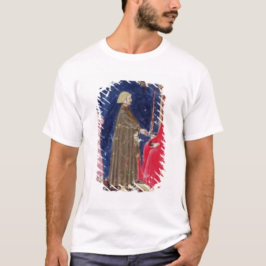 Justinianの前のDanteそしてビアトリス Tシャツ (正面)