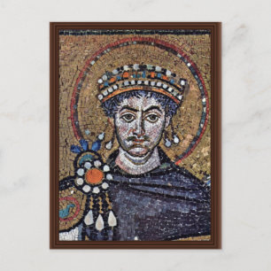Justinian I, San Vitale (Ravenna) Choir Mosaics A ポストカード