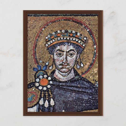 Justinian I, San Vitale (Ravenna) Choir Mosaics A ポストカード (正面)